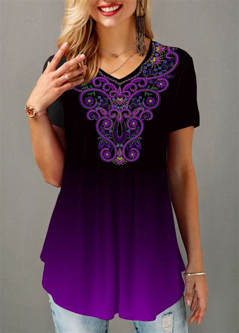 Women's Purple Designer Tops 